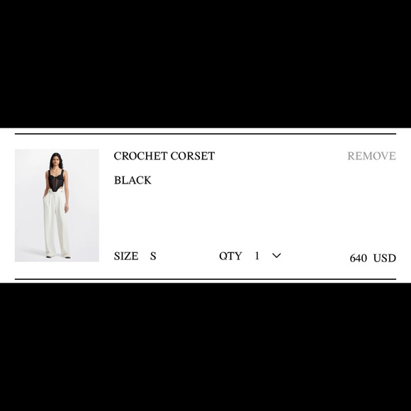 Dion Lee Crochet Corset Black XS - Picture 4 of 5